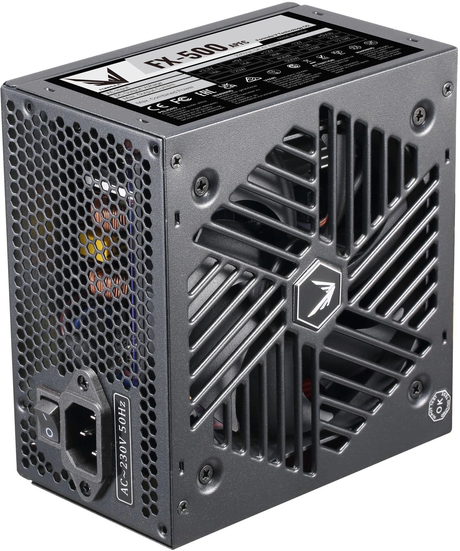 Блок питания Formula ATX 500W FX-500 (20+4pin) APFC 120mm fan 4xSATA RTL
