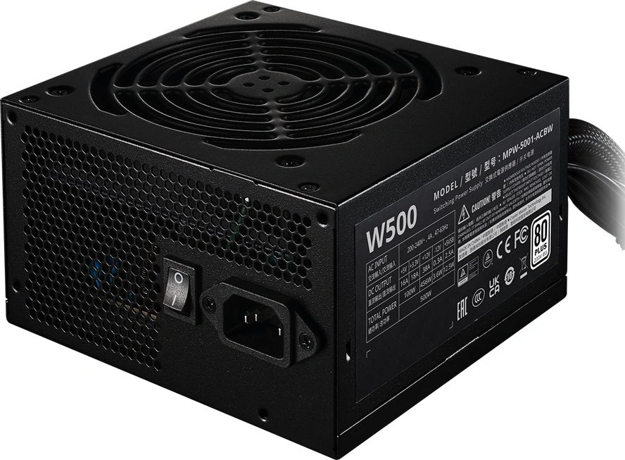 Блок питания Cooler Master ATX 500W Elite Nex W500 80+ white (20+4pin) APFC 120mm fan 5xSATA RTL