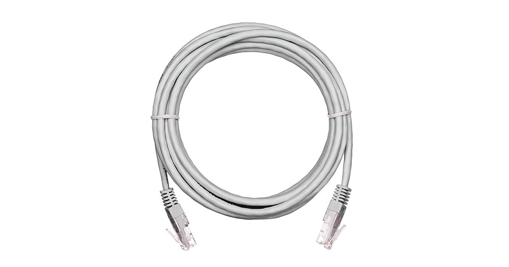 EC-PC4UD55B-BC-PVC-015-GY-10 - Коммутационный шнур неэкранированный, категории 5е, PVC, 1,5м, упак 10шт