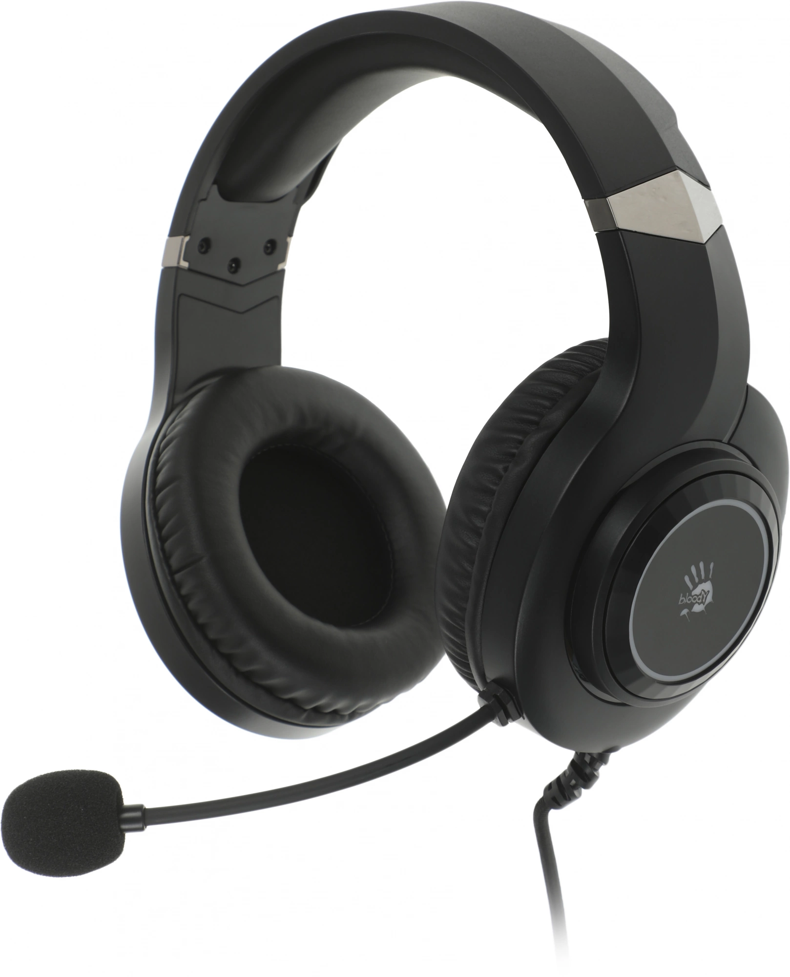 Наушники с микрофоном A4Tech Bloody G220 черный 2м мониторные оголовье (G220 AUX3.5-4PIN + USB)