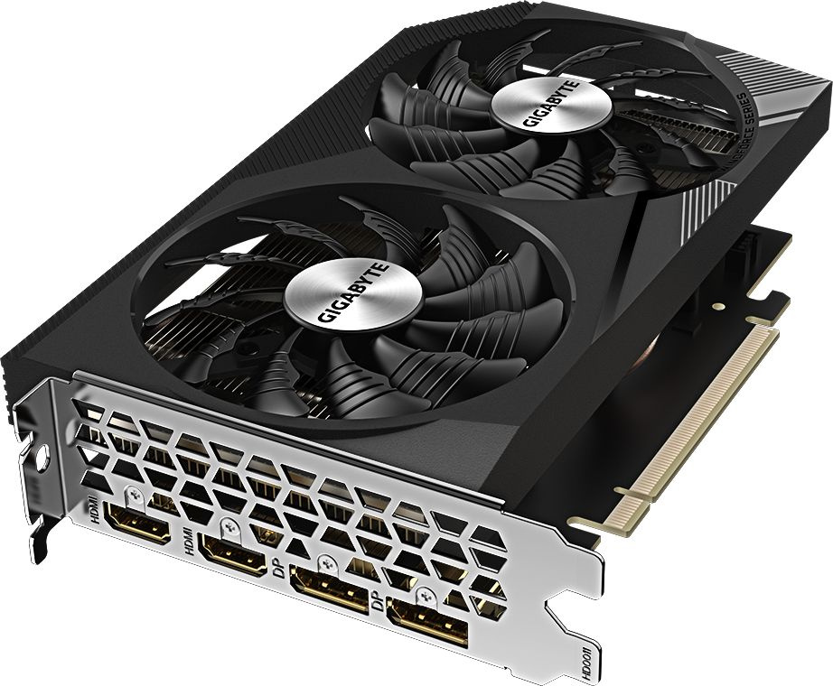 Видеокарта Gigabyte PCI-E 4.0 GV-N3050WF2OCV2-8GD NVIDIA GeForce RTX 3050 8Gb 128bit GDDR6 1792/14000 HDMIx2 DPx2 HDCP Ret