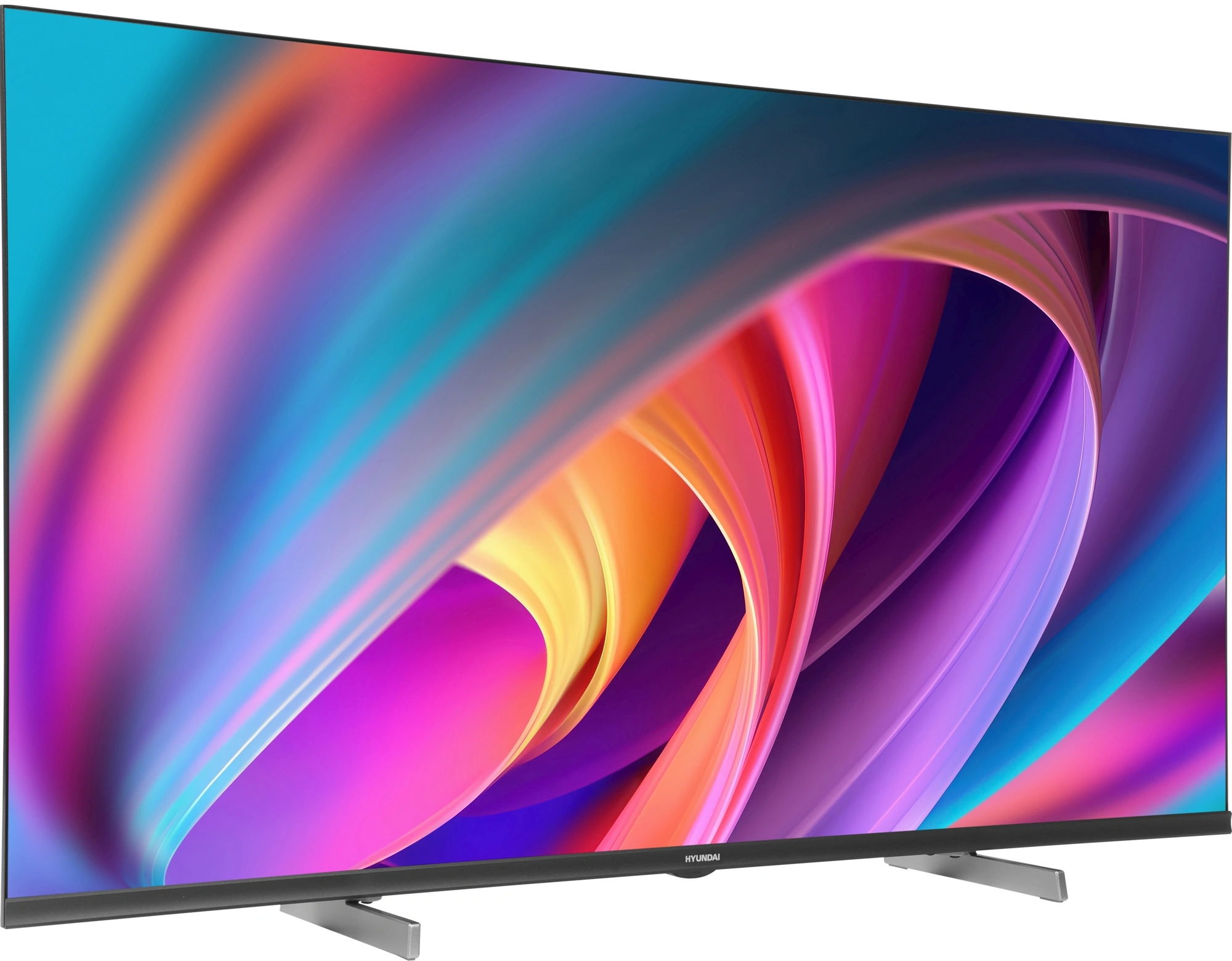 Телевизор LED Hyundai 40" H-LED40BS5100 WebOS Frameless Metal черный/серый FULL HD 60Hz DVB-T DVB-T2 DVB-C DVB-S DVB-S2 USB WiFi Smart TV