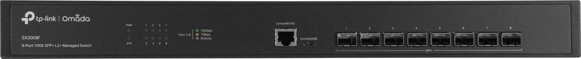 Коммутатор TP-Link SX3008F (L2+) 8SFP+ управляемый