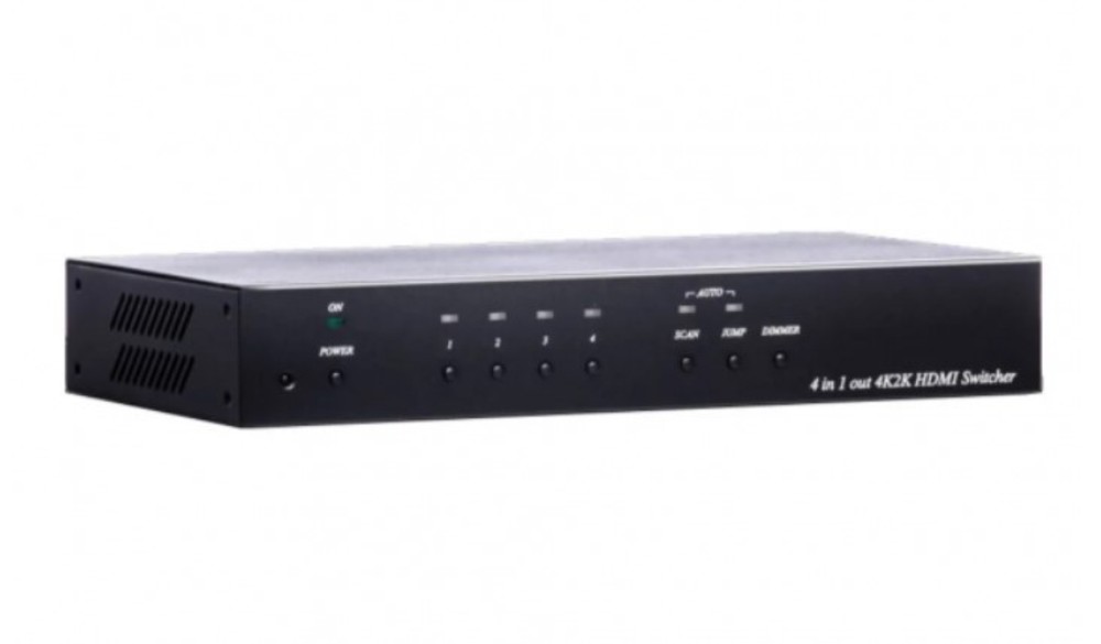 HS04-4K6G Коммутатор сигнала HDMI (4 входа /1 выход) c поддержкой HDMI 2.0, HDCP 1.4/2.2, SC&T
