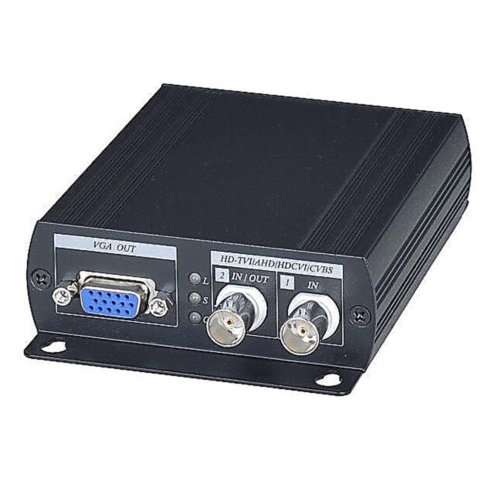 AD001HD4 - Преобразователь-разветвитель AHD/HDCVI/HDTVI в HDMI/VGA/CVBS. Разрешение входного сигнала AHD/HDCVI/HDTVI, а так же выходных сигналов HDMI/VGA до 1080p. Поддержка стандартов NTSC и PAL.