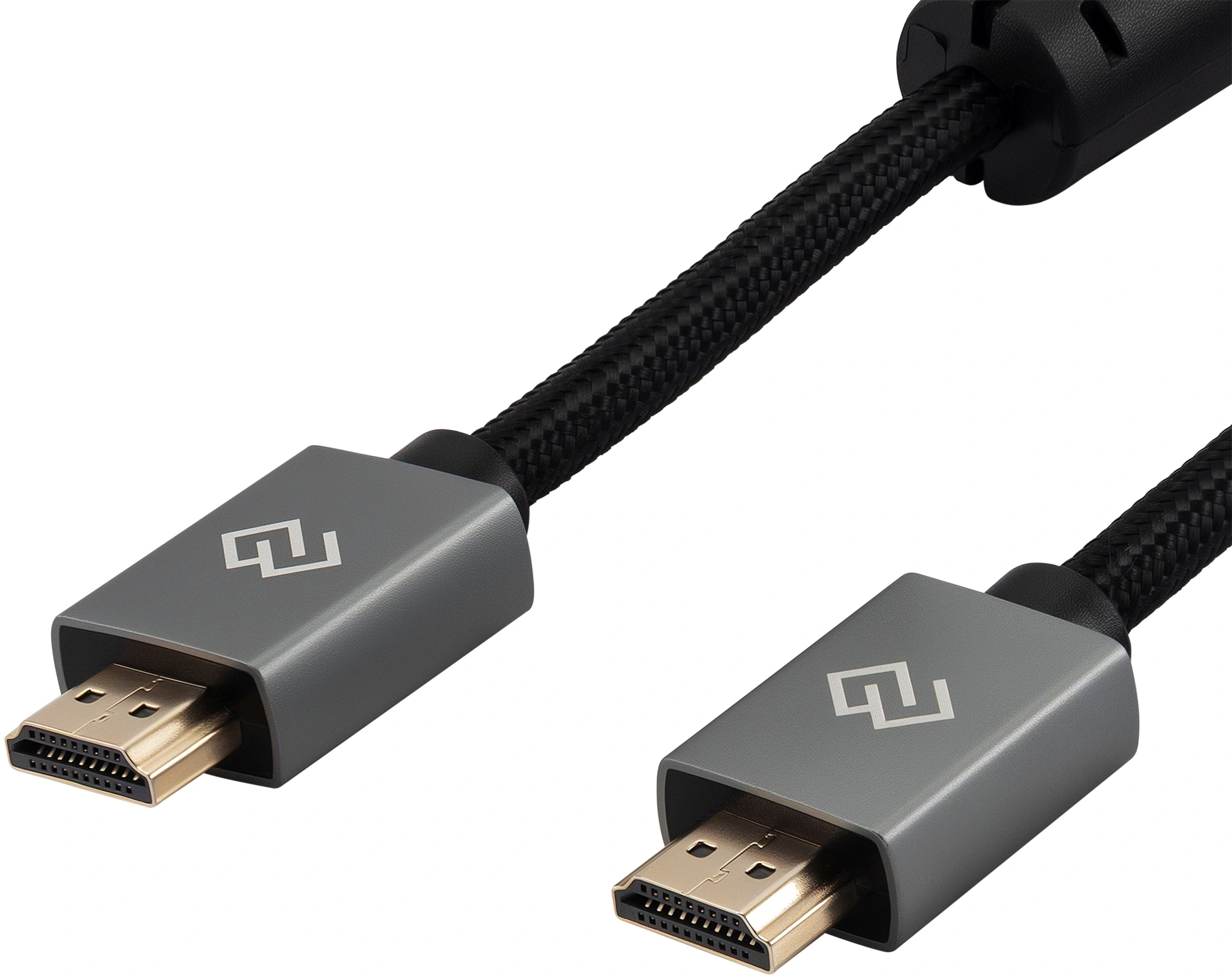 Кабель аудио-видео Digma HDMI (m)/HDMI (m) 2м. феррит.кольца позолоч.конт. черный (D-HDMI-2FF-V2.0-2M)
