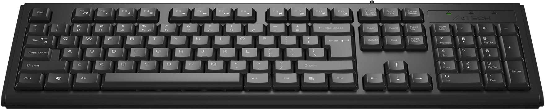 Клавиатура A4Tech KR-83 черный USB (KR-83 BLACK) кабель 1.5м