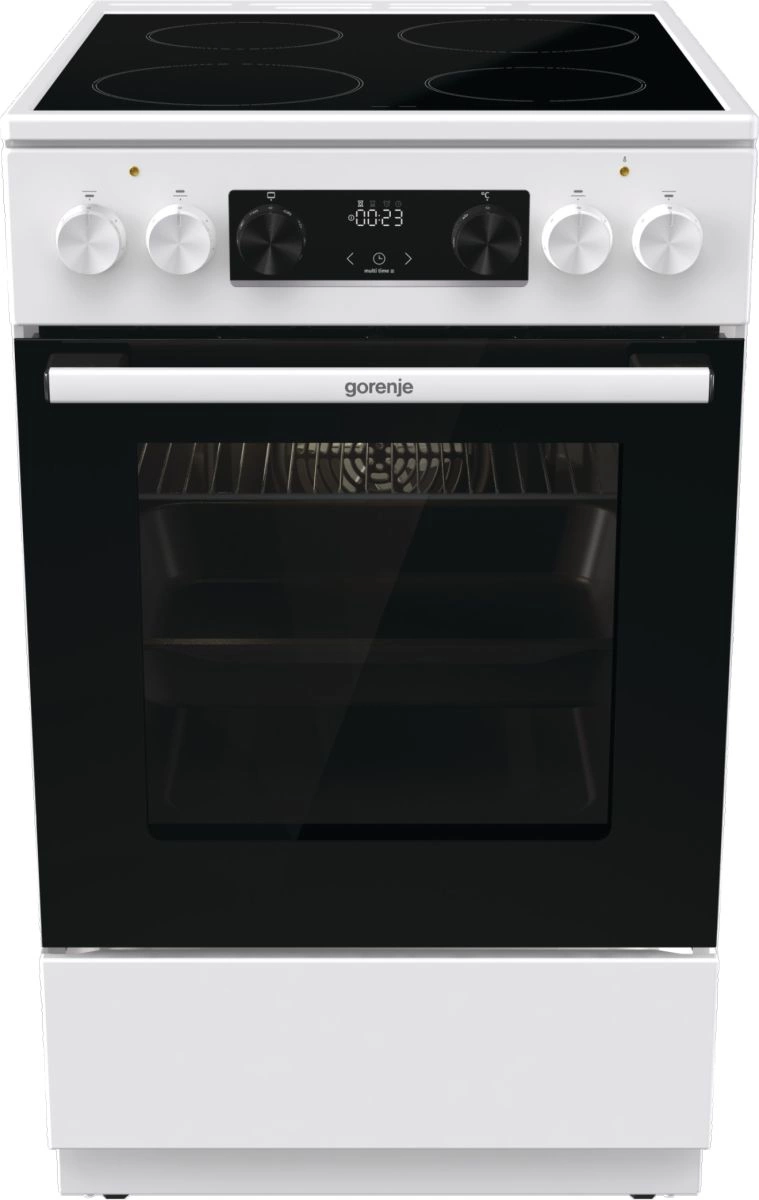 Плита Электрическая Gorenje GEC5C61WG белый стеклокерамика (без крышки)