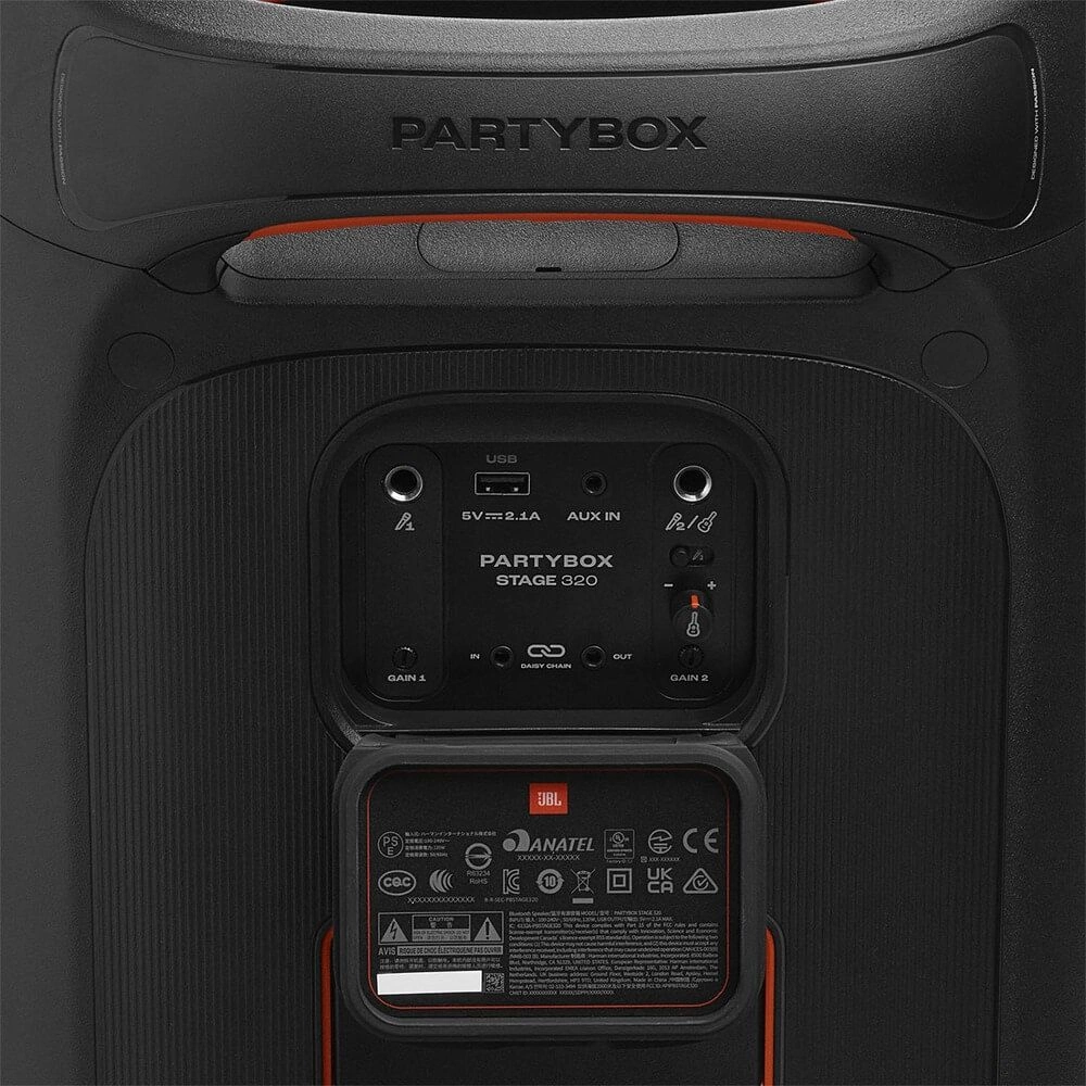 Минисистема Hi-Fi JBL Partybox Stage 320 черный 240Вт USB BT