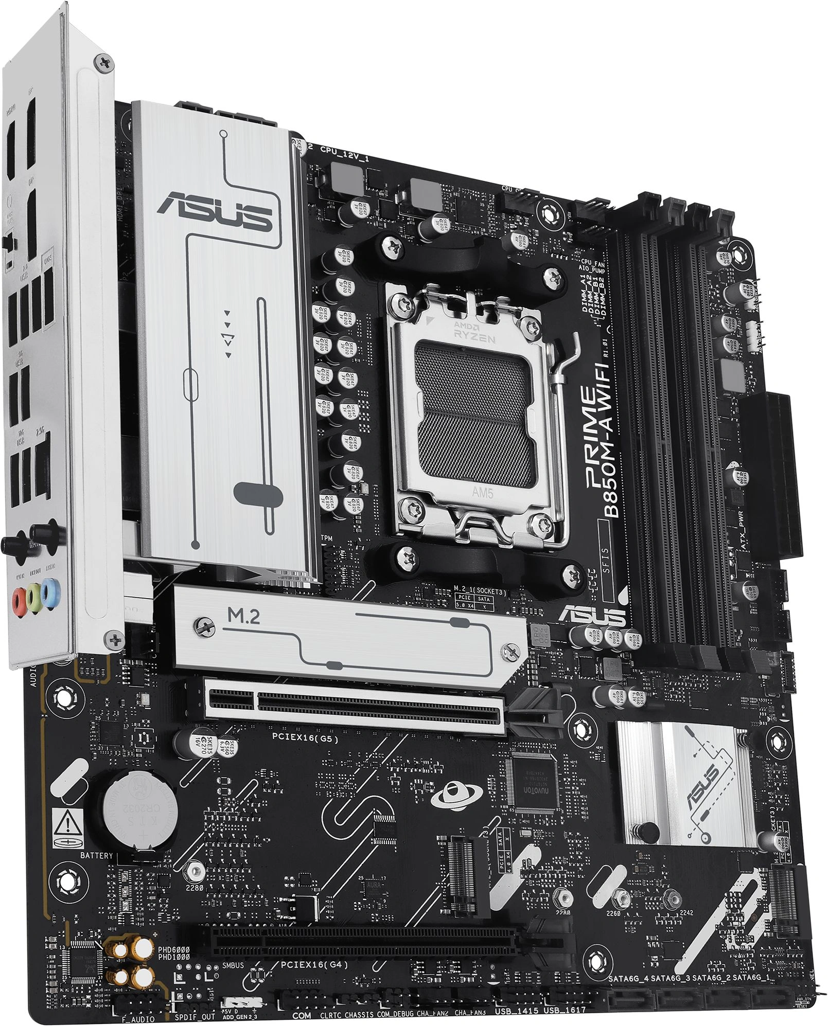 Материнская плата Asus PRIME B850M-A WIFI Socket AM5 AMD B850 4xDDR5 mATX AC`97 8ch(7.1) 2.5Gg RAID+VGA+HDMI+DP