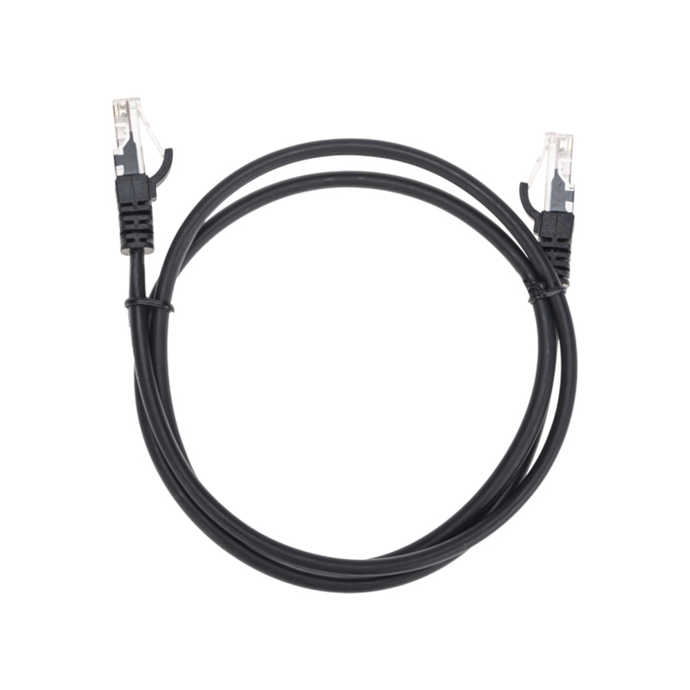 02-0102-1 - Патч-корд U/UTP, CAT 5e, RJ45-RJ45, 26AWG, LSZH, черный, 1м, Rexant