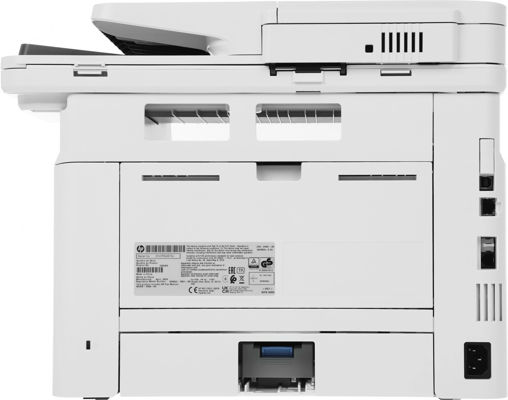 МФУ лазерный HP LaserJet Pro 4103fdn (2Z628A) A4 Duplex Net белый
