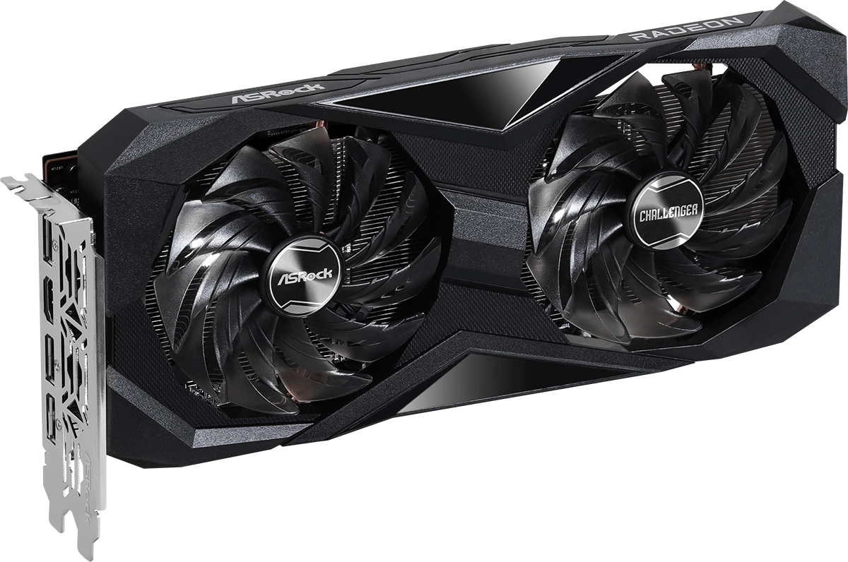 Видеокарта Asrock PCI-E 4.0 RX7600 CL 8GO AMD Radeon RX 7600 8Gb 128bit GDDR6 1770/18000 HDMIx1 DPx3 HDCP Ret