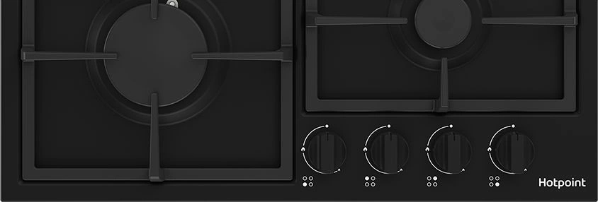 Газовая варочная поверхность Hotpoint HGMT 642 BL черный