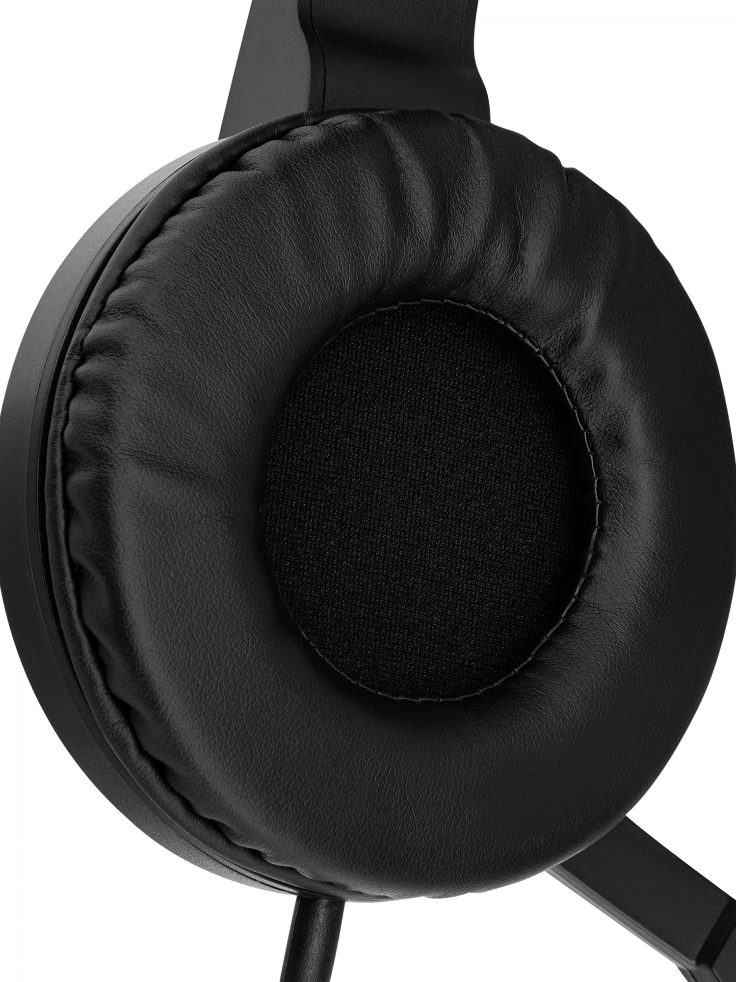 Наушники с микрофоном Оклик HS-L315G черный 1.8м накладные USB оголовье (2007552)