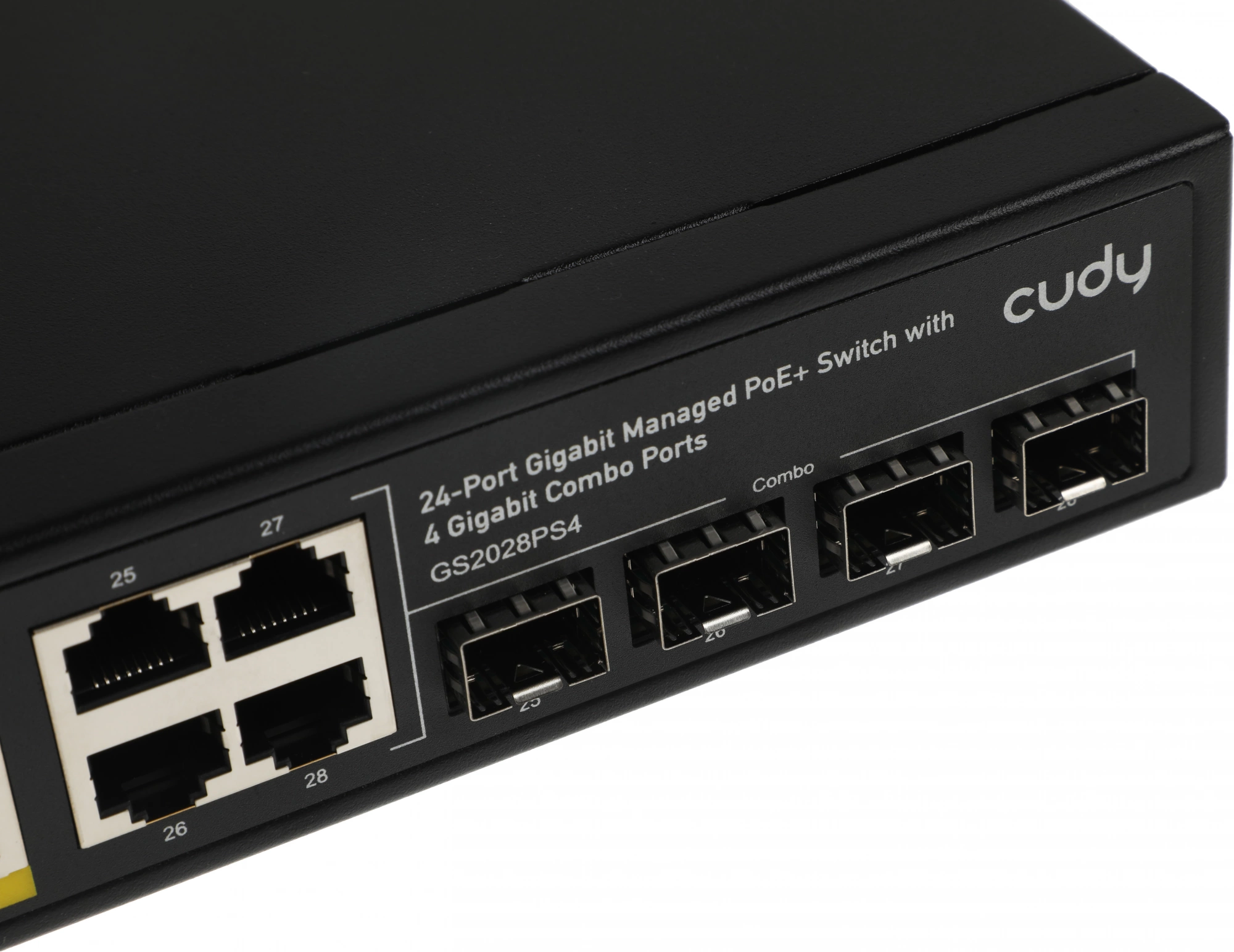 Коммутатор Cudy GS2028PS4-400W (L2) 28x1Гбит/с 4xКомбо(1000BASE-T/SFP) 24PoE 400W управляемый