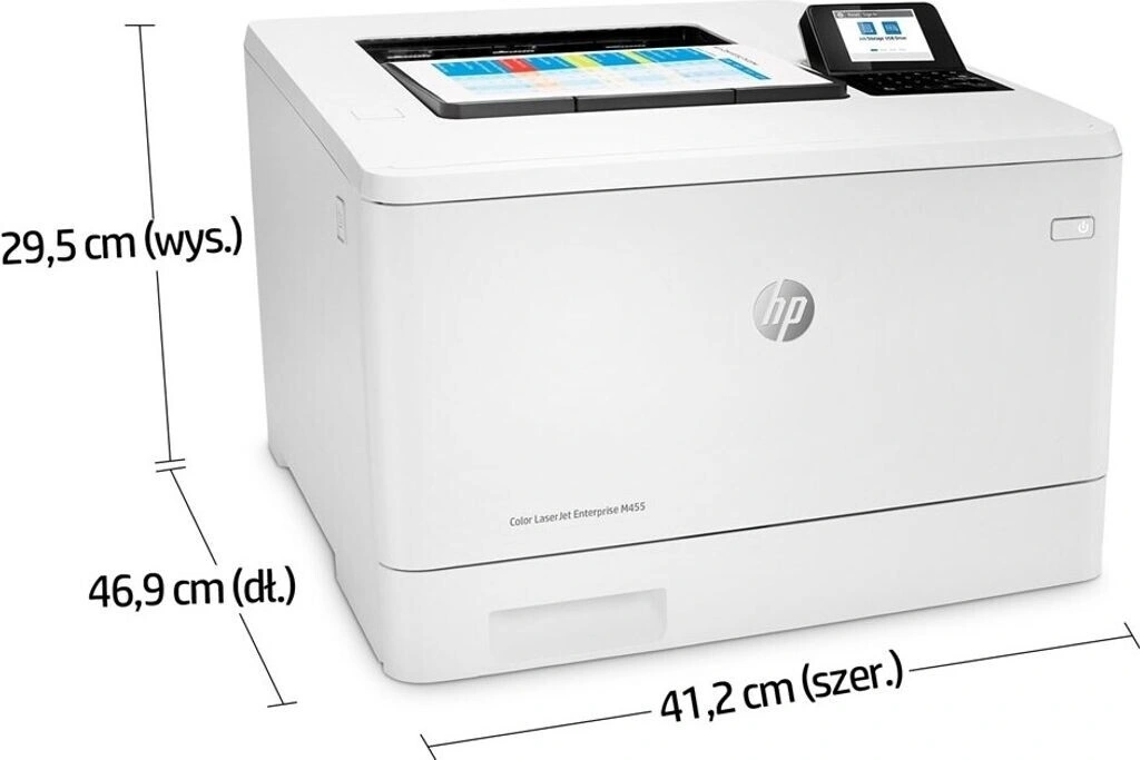 Принтер лазерный HP Color LaserJet Enterprise M455dn (3PZ95A) A4 Duplex Net белый