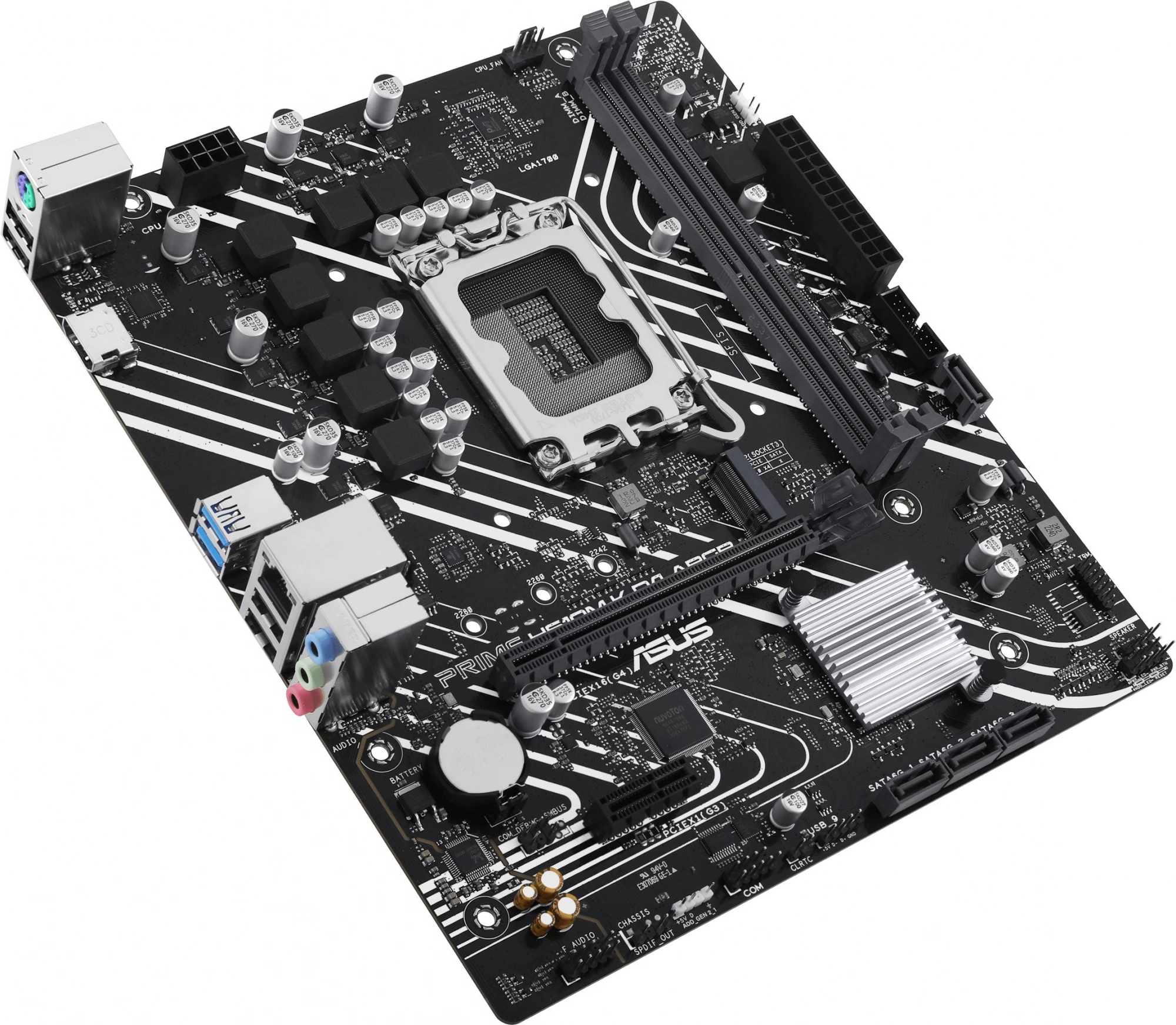 Материнская плата Asus PRIME H610M-K D4 ARGB Soc-1700 Intel H610 2xDDR4 mATX AC`97 8ch(7.1) GbLAN+HDMI