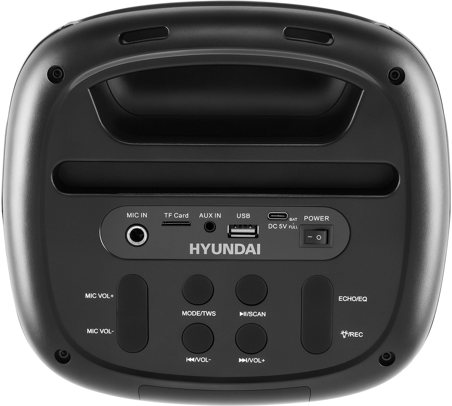 Минисистема Hyundai H-MC1231 черный 40Вт FM USB BT micro SD