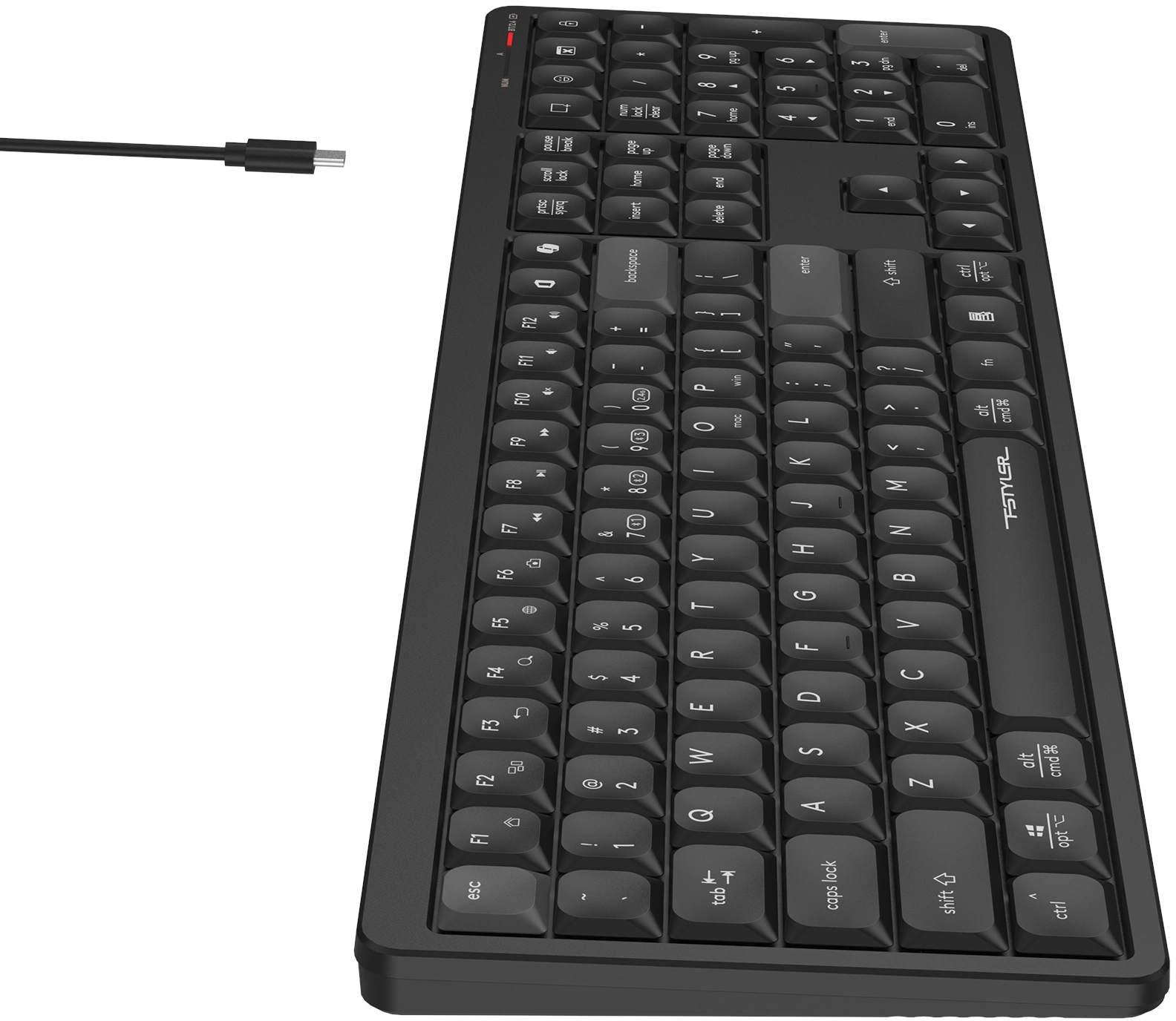 Клавиатура A4Tech FBX55C черный USB беспроводная BT/Radio slim Multimedia