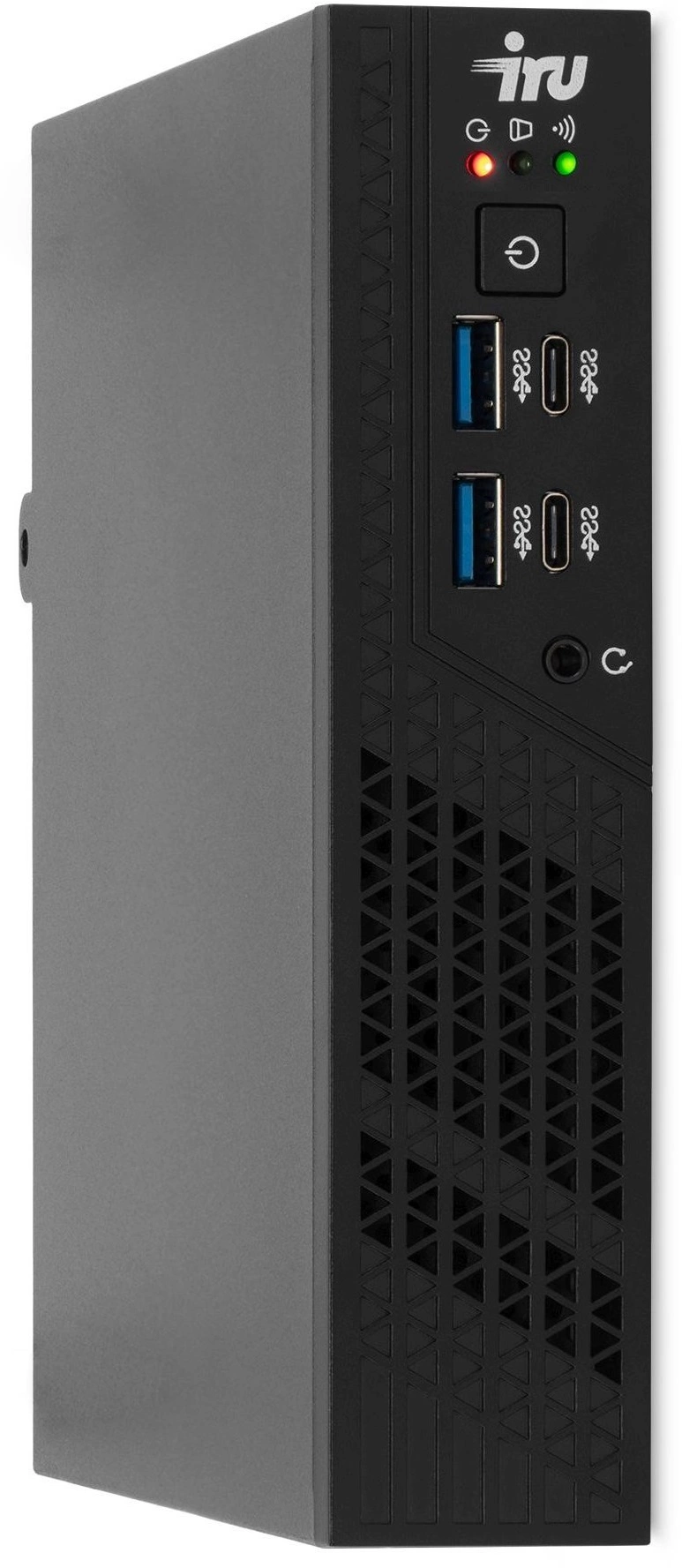 Неттоп IRU 310H6ITF i3 12100 (3.3) 8Gb SSD256Gb UHDG 730 Windows 11 Pro GbitEth WiFi BT 90W черный (2031363)