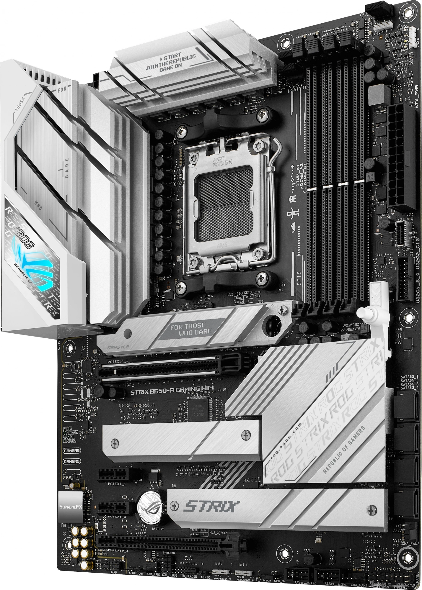 Материнская плата Asus ROG STRIX B650-A GAMING WIFI Socket AM5 AMD B650 4xDDR5 ATX AC`97 8ch(7.1) 2.5Gg RAID+HDMI+DP