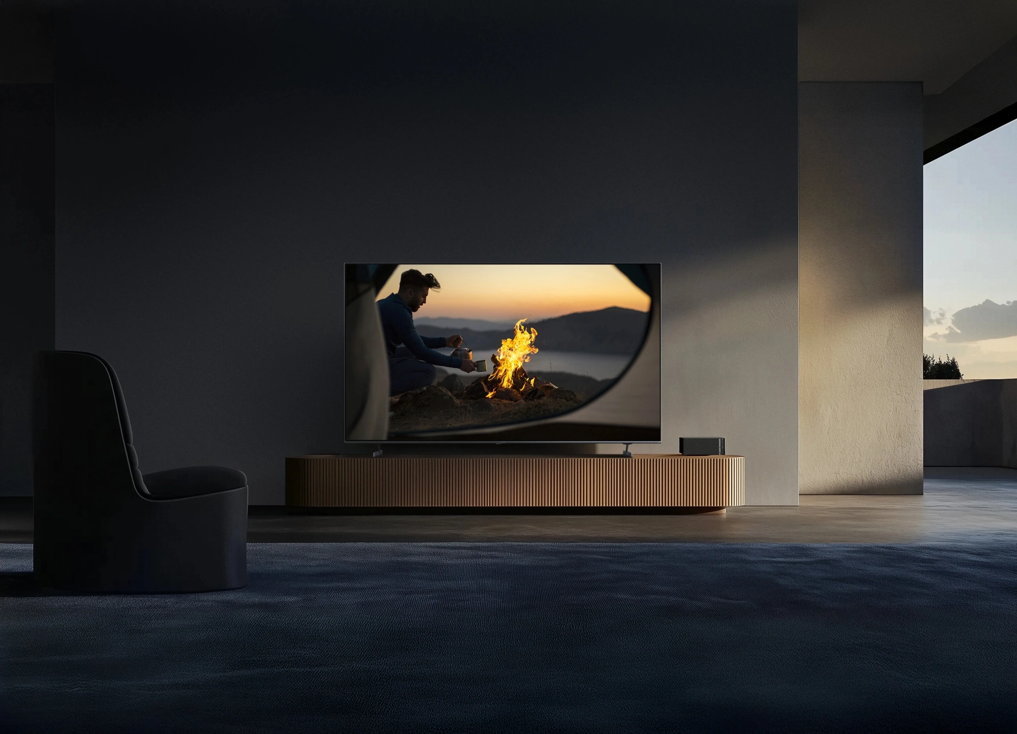 Телевизор QLED Xiaomi 65" TV S Pro Mini LED 65 2026 Slim Design темно-серый 4K Ultra HD 144Hz DVB-T2 DVB-C DVB-S2 USB WiFi Smart TV