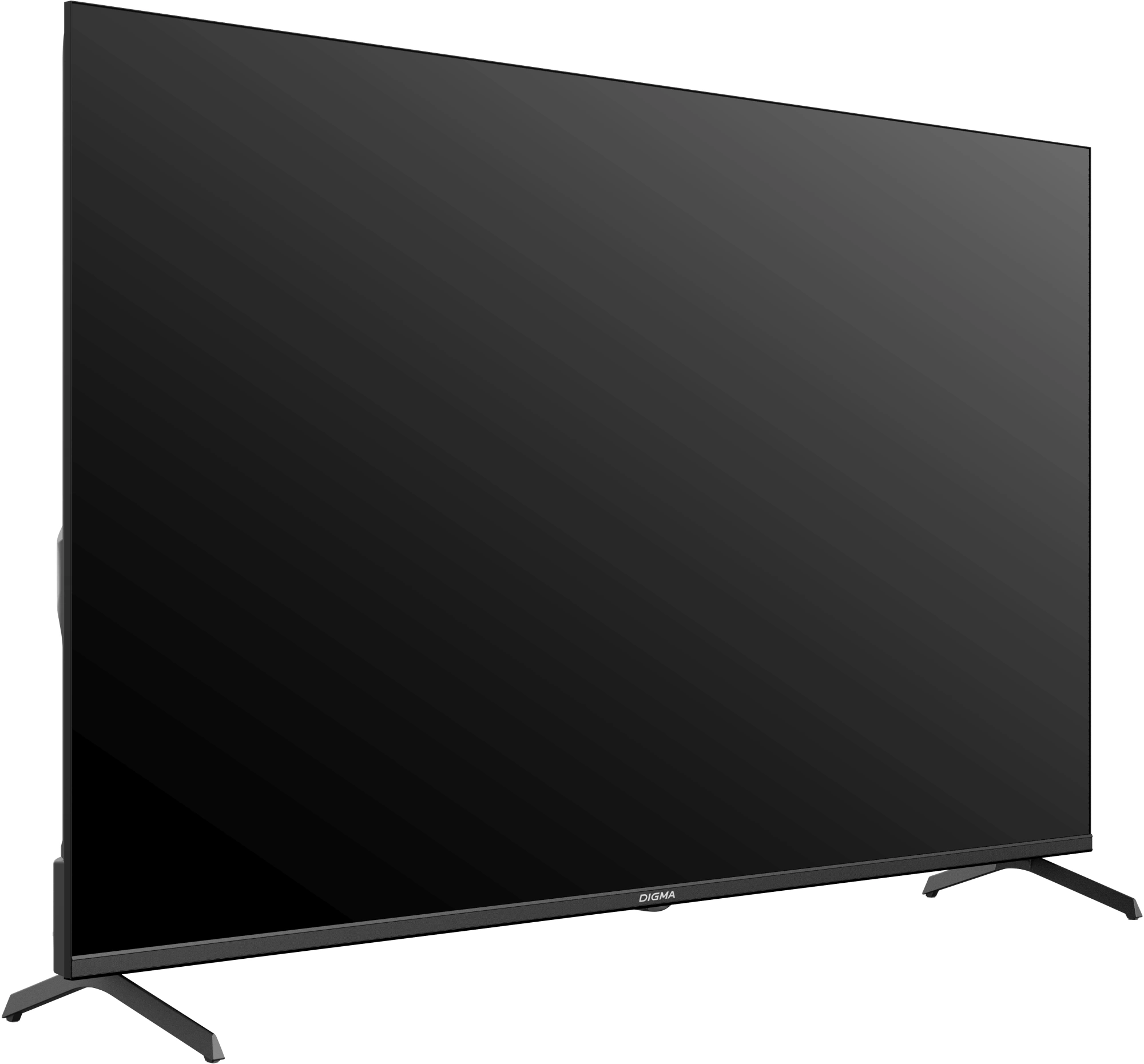 Телевизор QLED Digma 55" DM-LED55UQB31 Google TV Frameless Metal черный/черный 4K Ultra HD 60Hz MEMC DVB-T DVB-T2 DVB-C DVB-S DVB-S2 USB WiFi Smart TV
