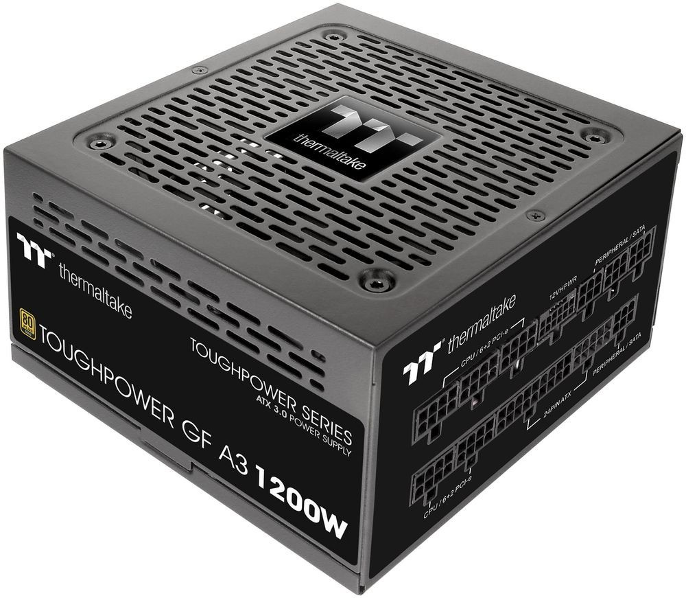 Блок питания Thermaltake ATX 1200W Toughpower GF A3 Gen.5 80+ gold 24pin APFC 120mm fan 12xSATA Cab Manag RTL