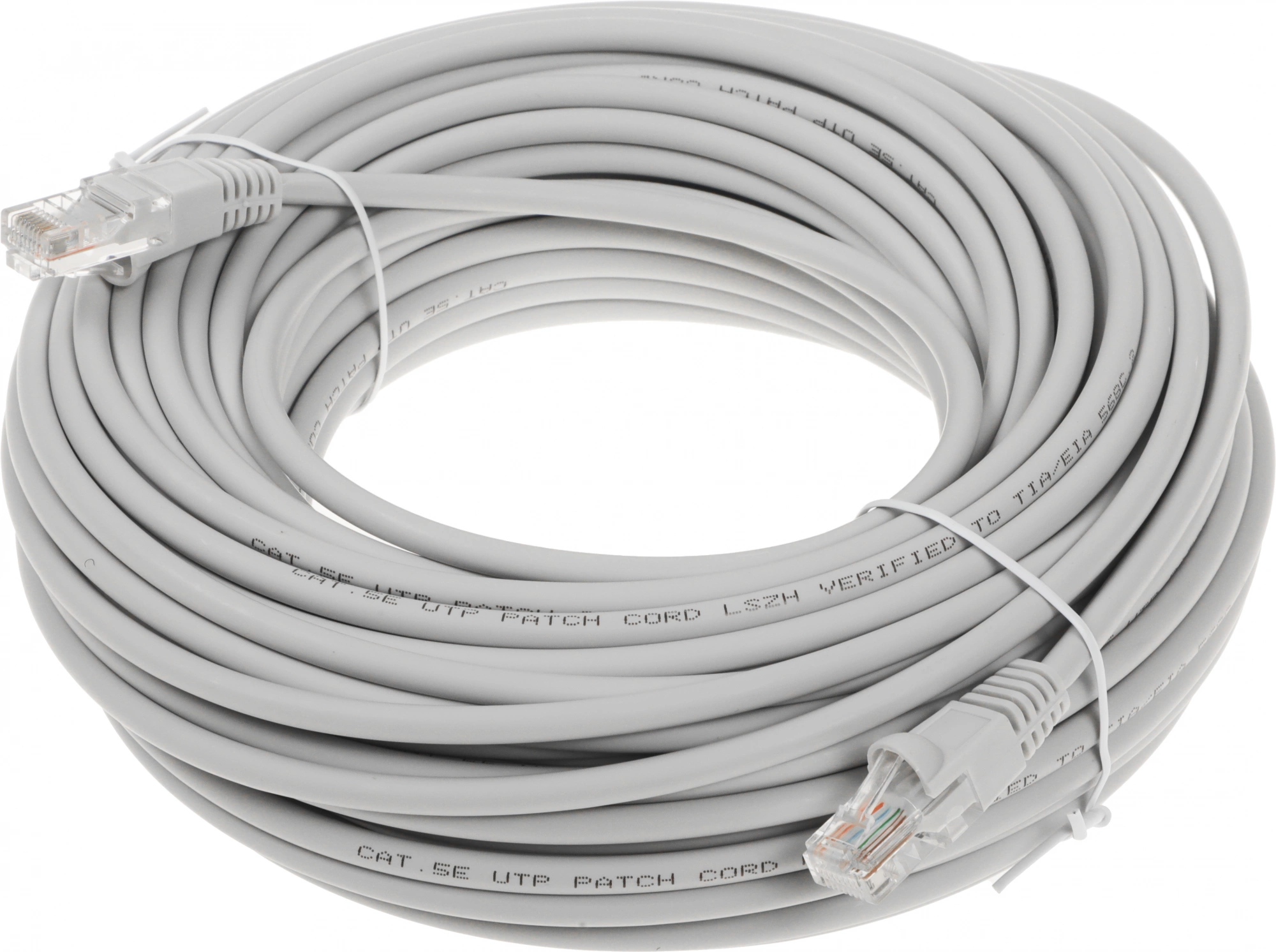 Патч-корд Buro UTP-5E-25M-G-LSZH 1Гбит/с UTP 4 пары cat.5E 25м серый RJ-45 (m)-RJ-45 (m)