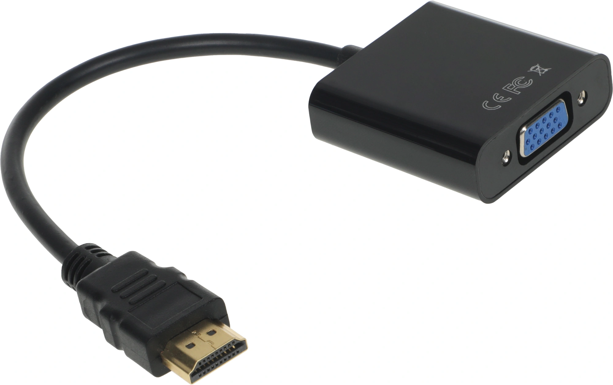 Переходник KingPrice KP-HDMI(m)-VGA(f) HDMI (m) VGA (f) 0.1м черный