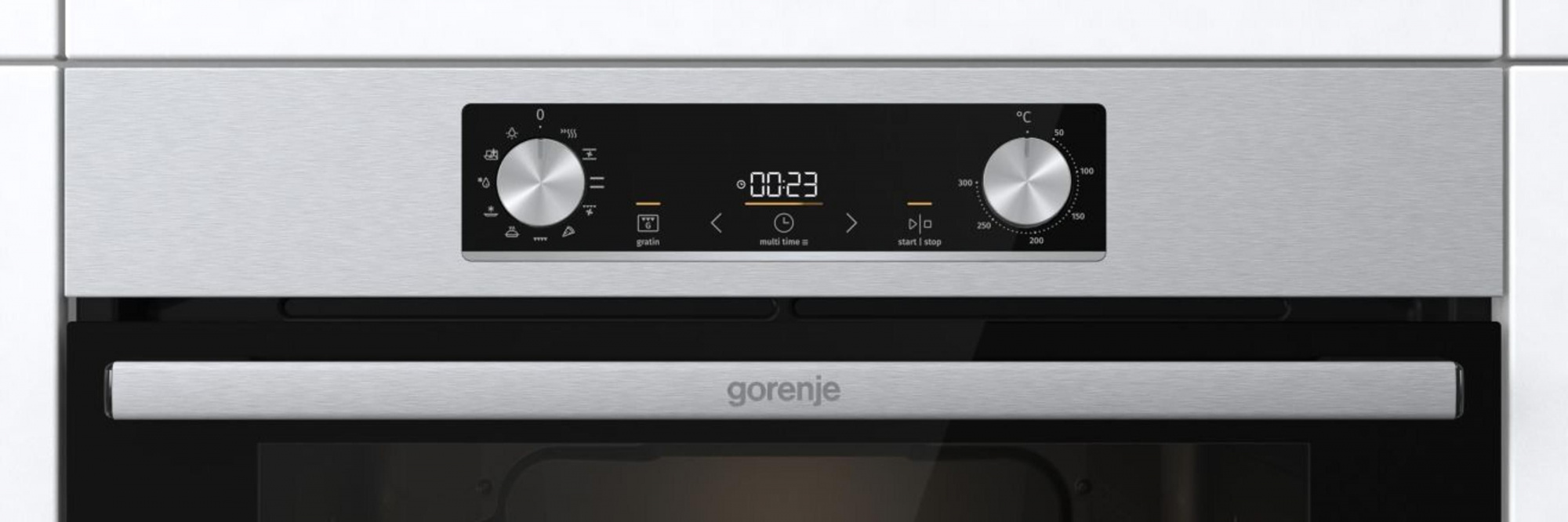 Духовой шкаф Электрический Gorenje BO6735E05X нержавеющая сталь/черный