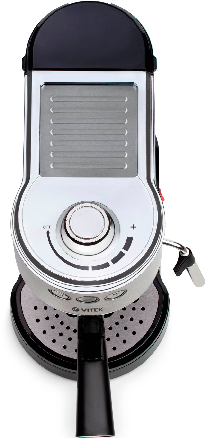 Кофеварка рожковая Vitek VT-1515 1350Вт серебристый