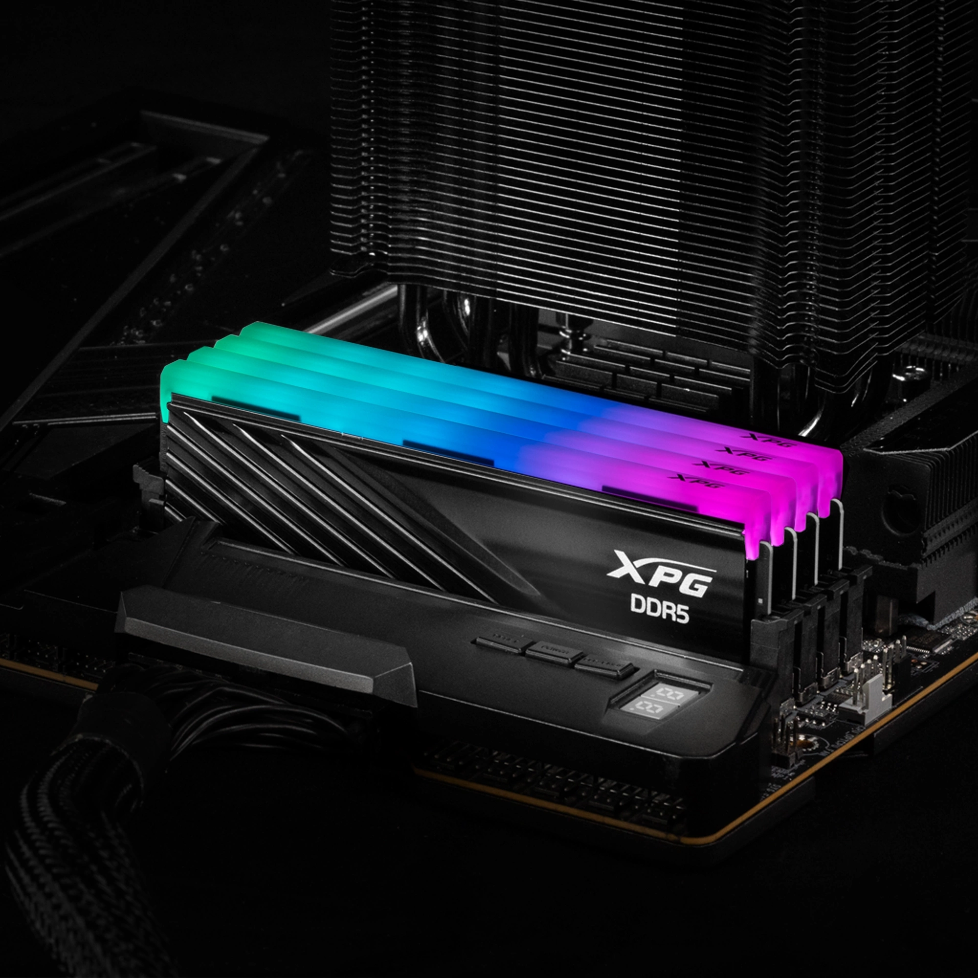 Память DDR5 2x16GB 6000MHz A-Data AX5U6000C3016G-DTLABRBK XPG Lancer Blade RGB RTL Gaming PC5-48000 CL30 DIMM ECC 288-pin 1.35В kit dual rank с радиатором Ret
