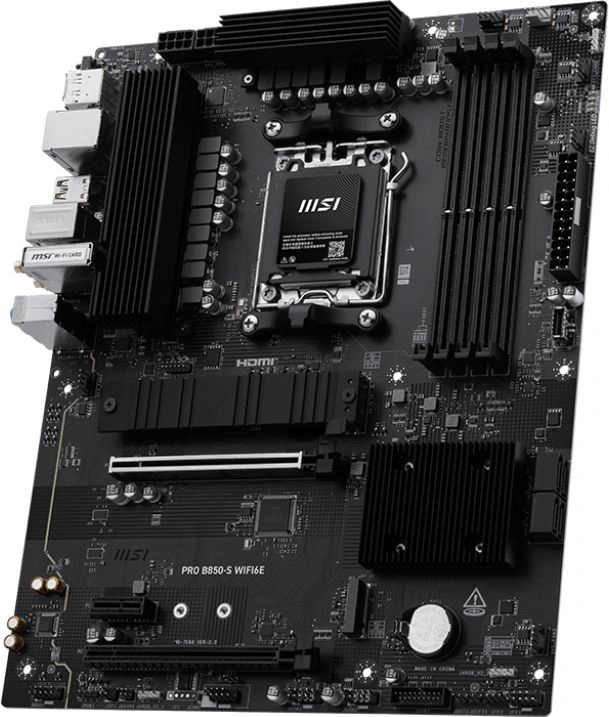 Материнская плата MSI PRO B850-S WIFI6E Socket AM5 AMD B850 4xDDR5 ATX AC`97 8ch(7.1) 2.5Gg RAID+HDMI+DP