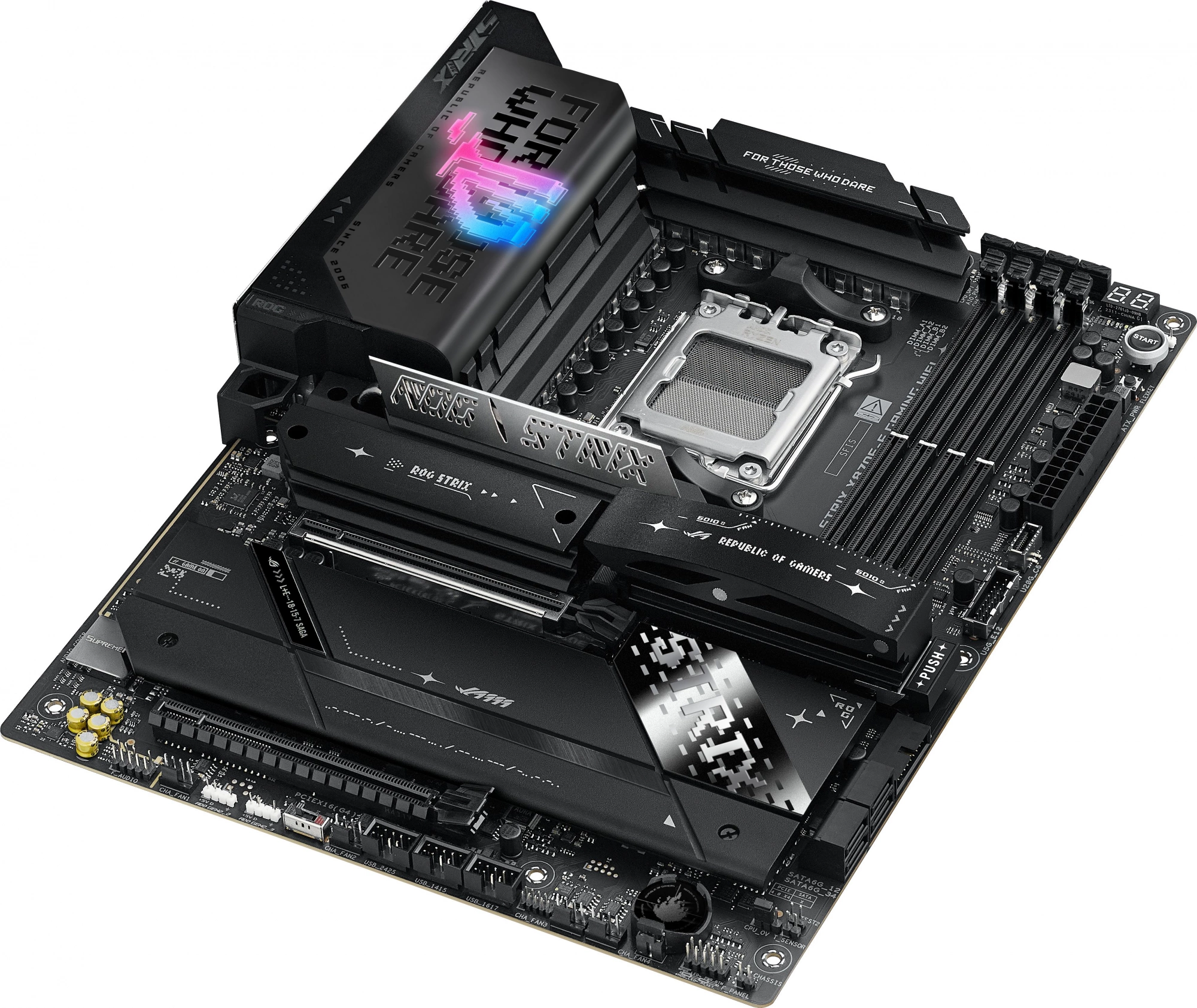Материнская плата Asus ROG STRIX X870E-E GAMING WIFI Socket AM5 AMD X870E 4xDDR5 ATX AC`97 8ch(7.1) 5Gigabit RAID+HDMI