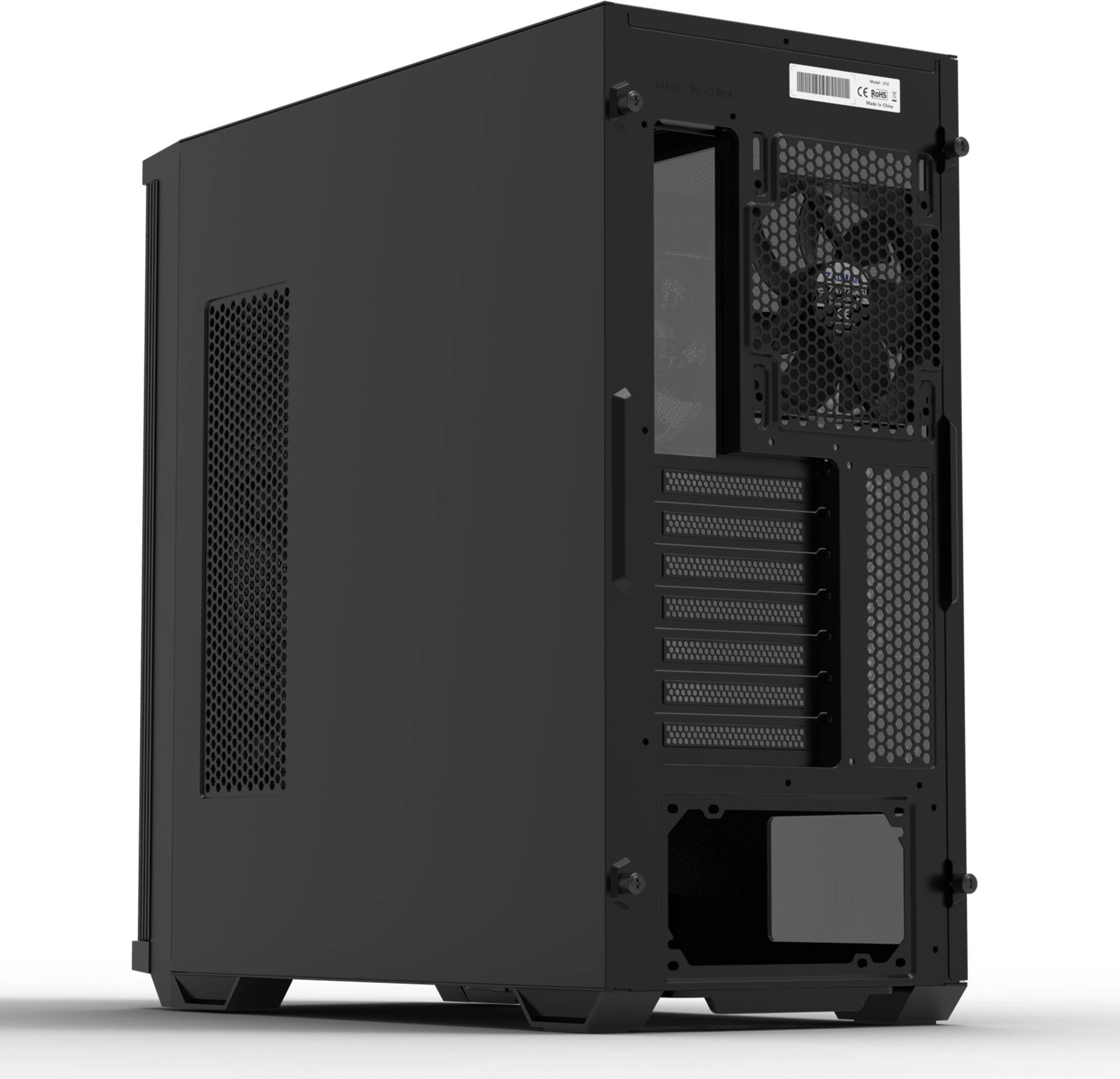 Корпус Zalman Z10 черный без БП ATX 10x120mm 2x140mm 2xUSB3.0 audio bott PSU