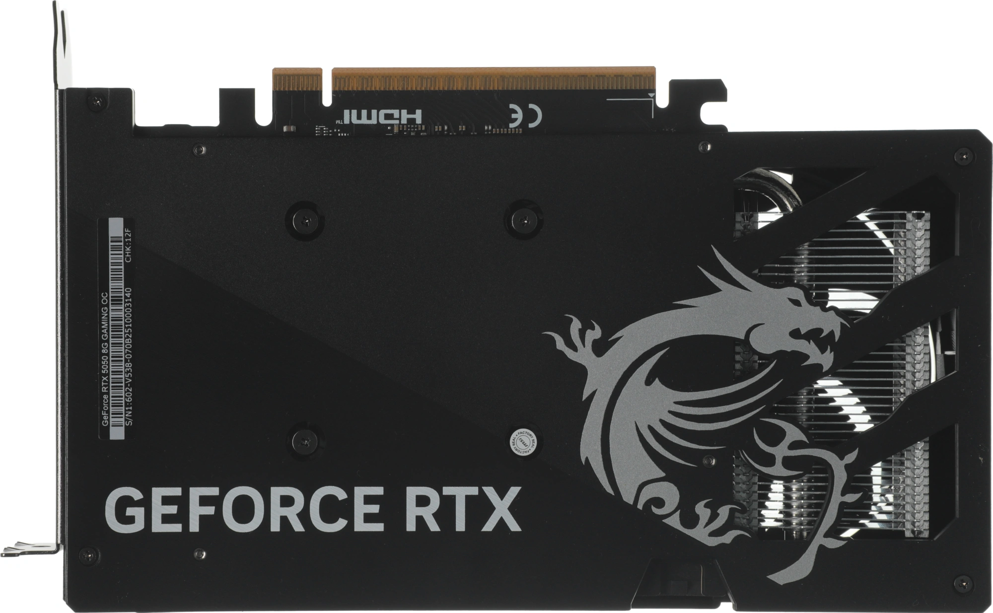 Видеокарта MSI PCI-E 5.0 RTX 5050 8G GAMING OC NVIDIA GeForce RTX 5050 8Gb 128bit GDDR6 2632/20000 HDMIx1 DPx3 HDCP Ret
