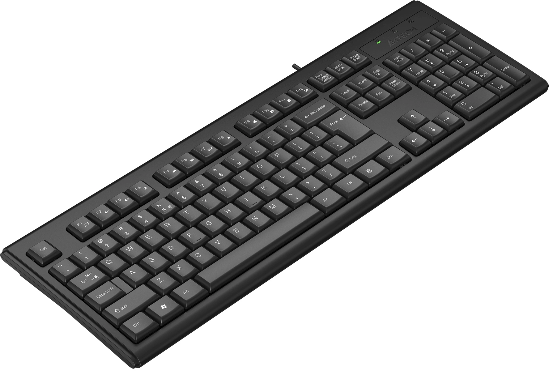 Клавиатура A4Tech KR-83 черный USB (KR-83 BLACK) кабель 1.5м