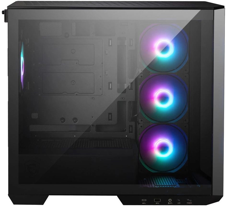 Корпус MSI MAG PANO M100R PZ черный без БП mATX 3x120mm 4x140mm 1xUSB3.1 audio CardReader AirDuct bott PSU