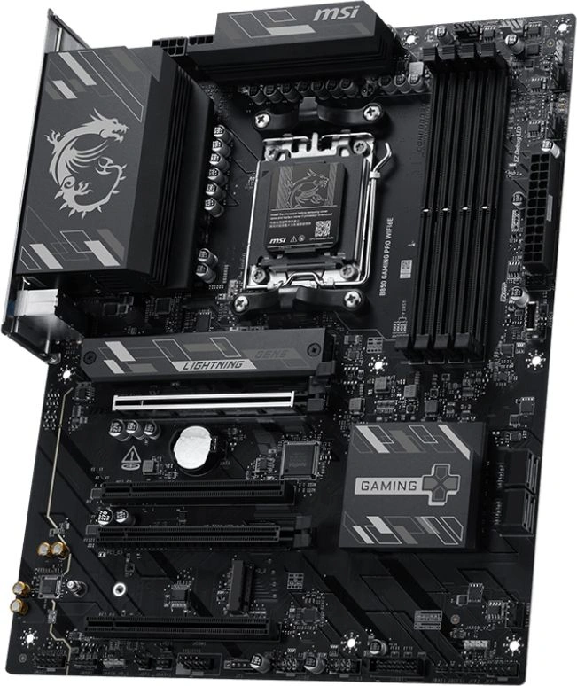 Материнская плата MSI B850 GAMING PRO WIFI6E Socket AM5 AMD B850 4xDDR5 ATX AC`97 8ch(7.1) 2.5Gg RAID+HDMI+DP