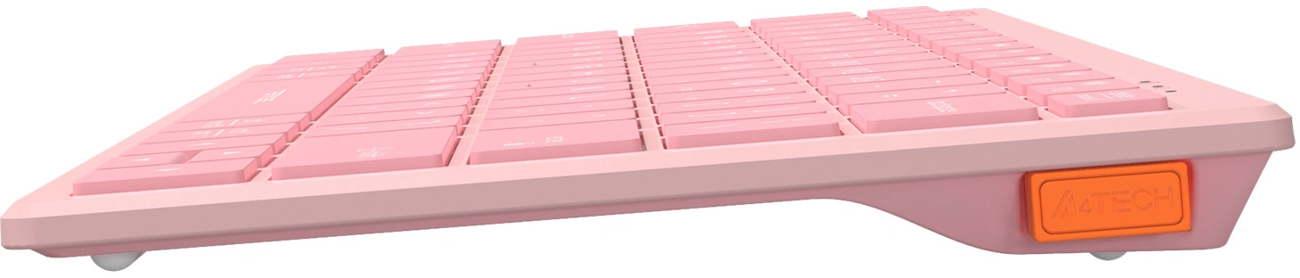 Клавиатура A4Tech FBX51C розовый USB беспроводная BT/Radio slim Multimedia (FBX51C PINK)