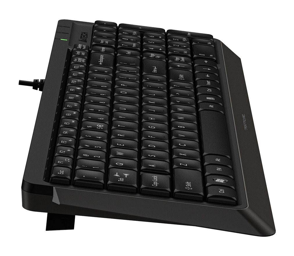 Клавиатура A4Tech FK15 черный USB (FK15 BLACK) кабель 1.5м