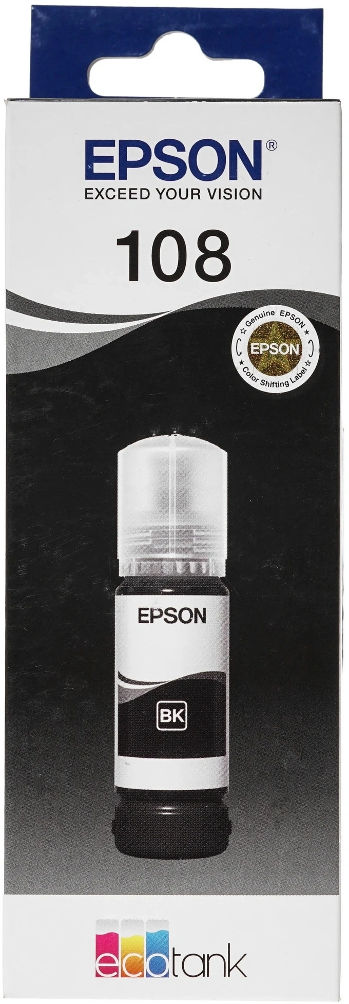 Чернила Epson 108 C13T09C14A черный 70мл для Epson L8050/L18050