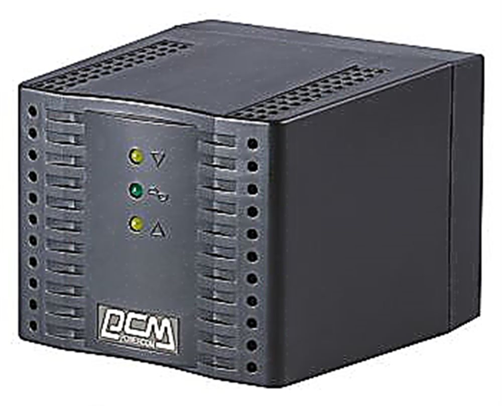 Стабилизатор напряжения Powercom TCA-2000 Black; 1000Вт, 2000ВА, (арт.: 808561)