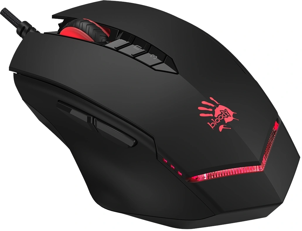 Мышь A4Tech Bloody V8 черный оптическая 3200dpi USB 8but