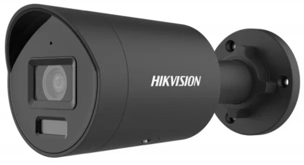 DS-2CD2047G2H-LIU(2.8mm)(BLACK) - 4Мп уличная цилиндрическая IP-камера с Smart гибридной EXIR/LED подсветкой до 40м  и технологией AcuSense