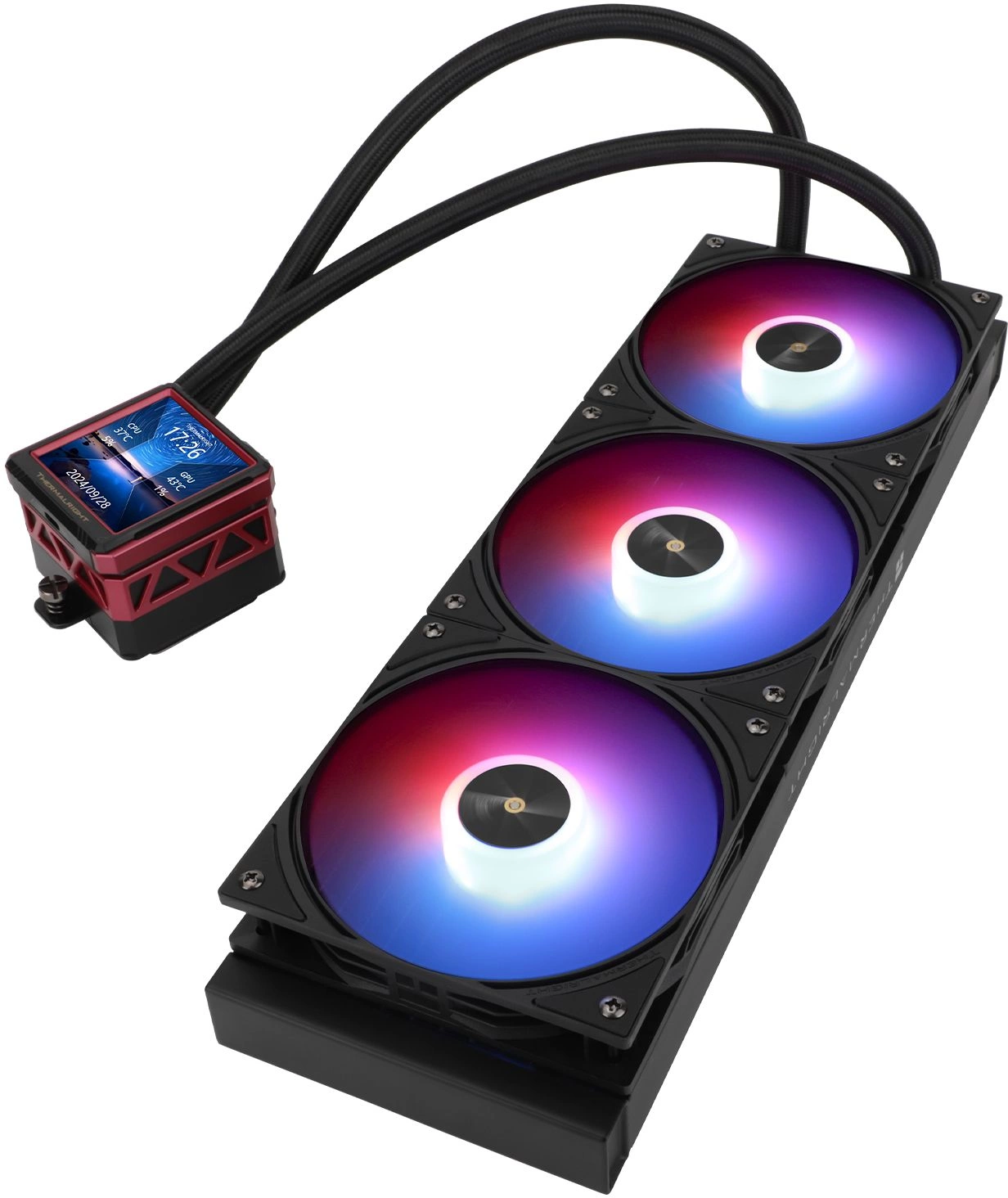 Система водяного охлаждения Thermalright Frozen Warframe ULTRA 360 ARGB Soc-AM5/AM4/1151/1200/2066/2011/1700 черный 4-pin 29.6dB Al LCD Ret (F-WFRAME-ULT-360-BL-ARGB)