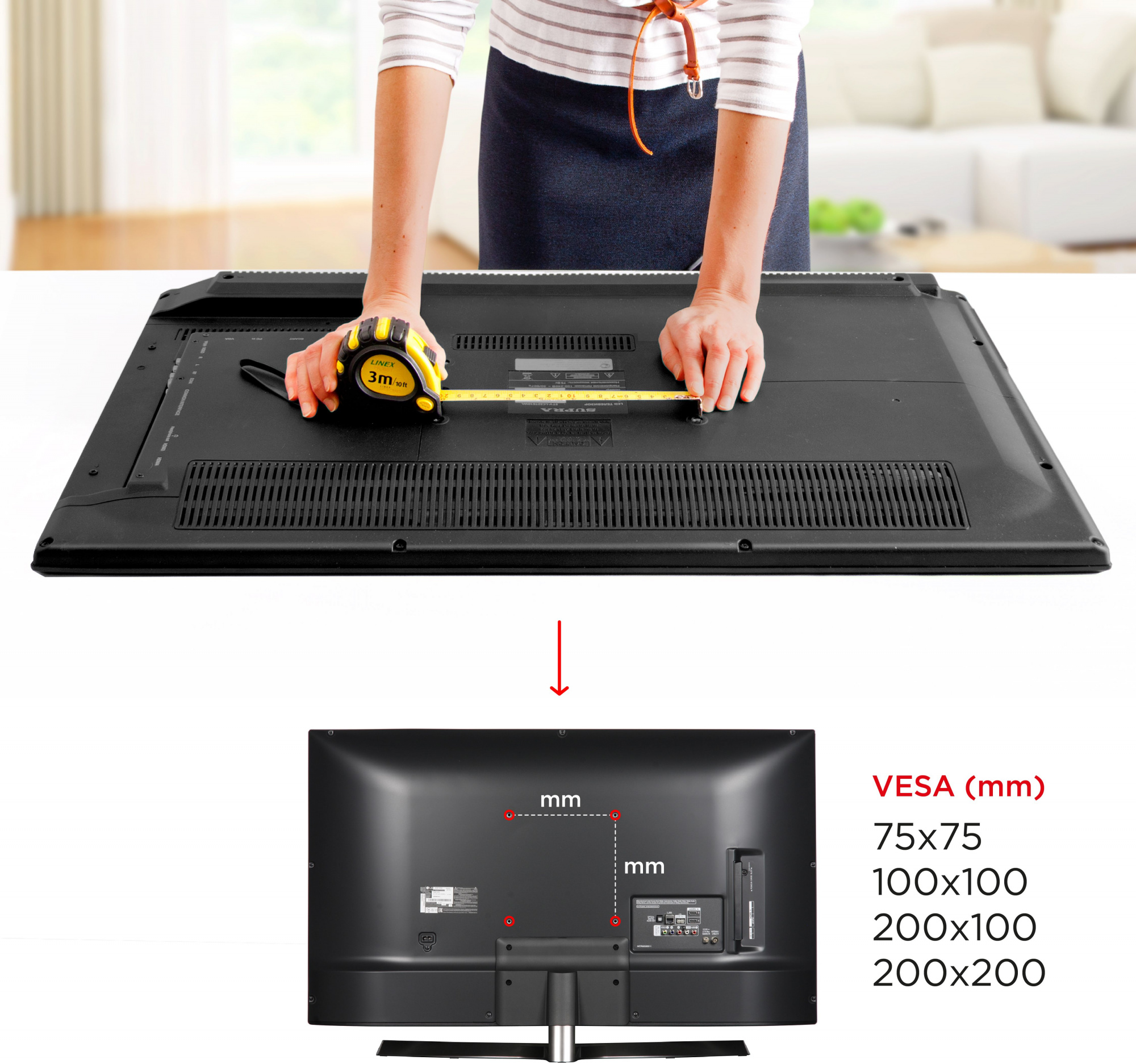 Кронштейн для телевизора Holder LCDS-5049 металлик 19"-50" макс.30кг настенный фиксированный