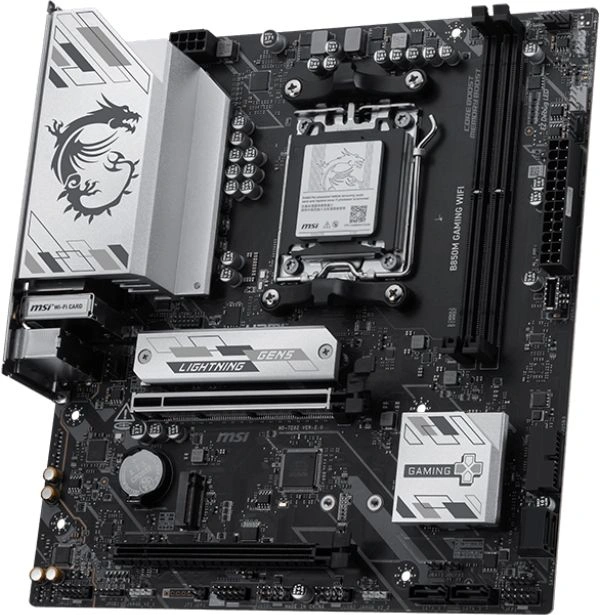 Материнская плата MSI B850M GAMING WIFI Socket AM5 AMD B850 2xDDR5 mATX AC`97 8ch(7.1) 2.5Gg RAID+HDMI+DP